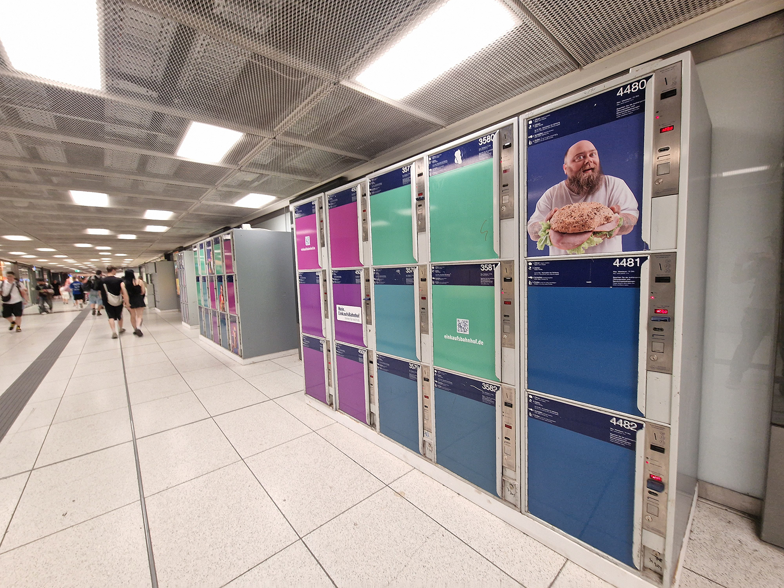 Luggage lockers at Munich Hauptbahnhof