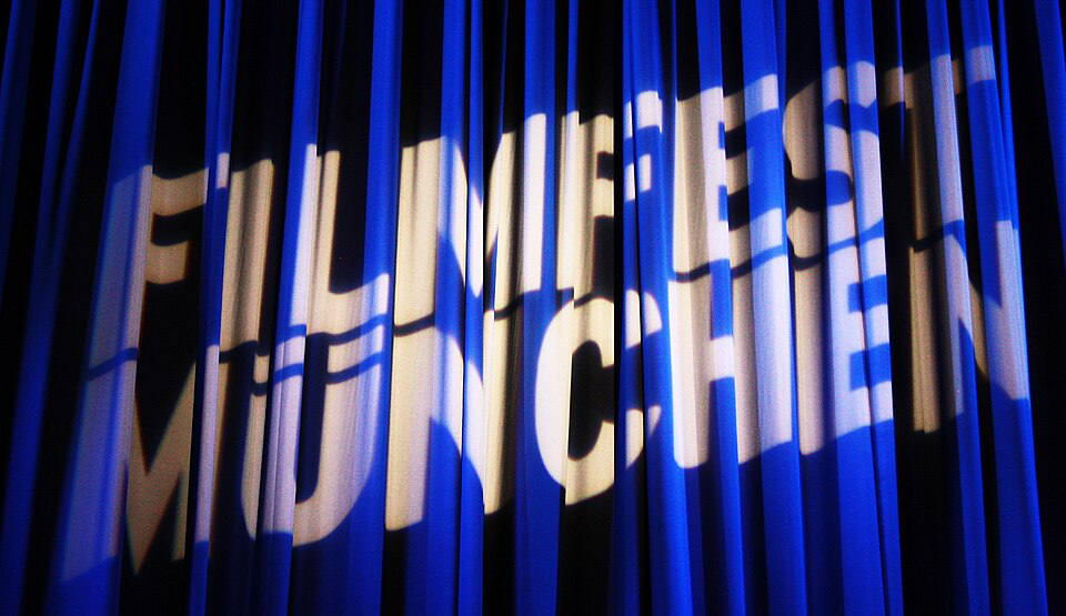 Filmfest München curtain from a past festival edition