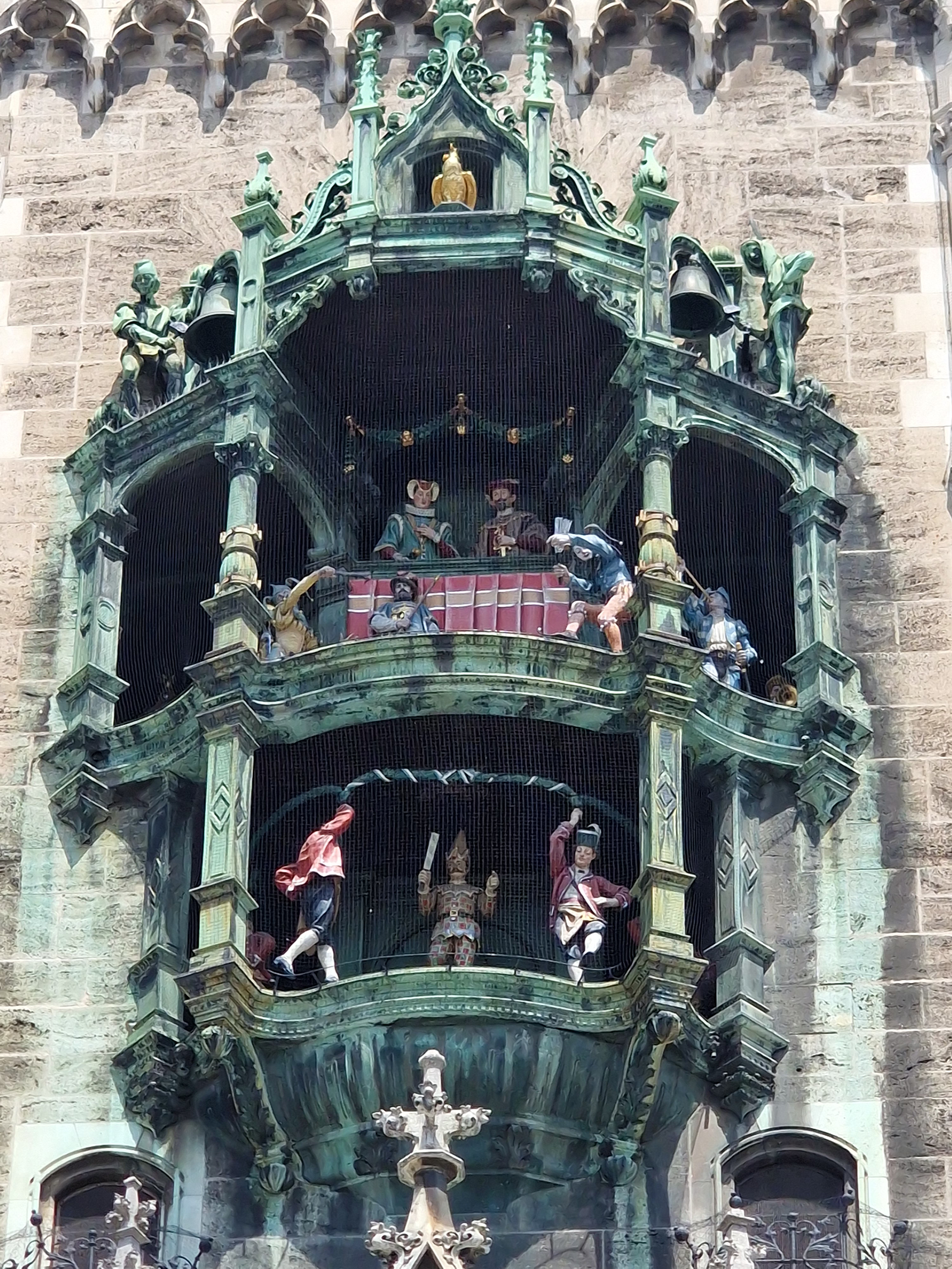 Glockenspiel on Munich New Town Hall at Marienplatz