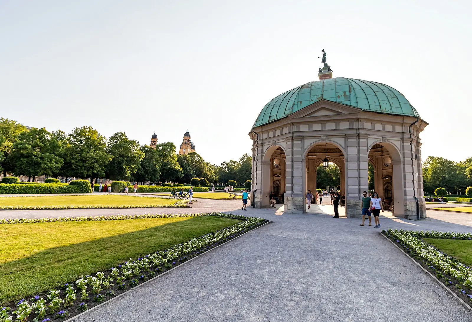 Hofgarten garden near Odeonsplatz in Munich