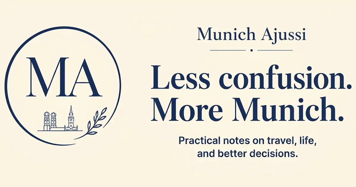 Munich Ajussi — Less confusion. More Munich.