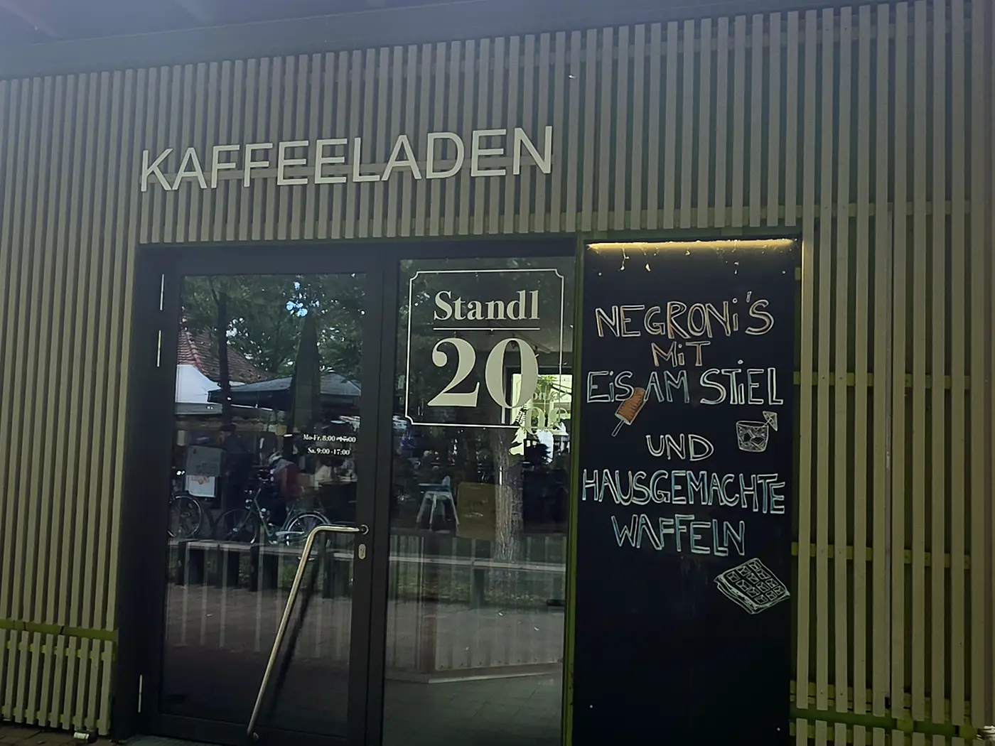 Standl 20 coffee shop at Elisabethmarkt in Schwabing Munich